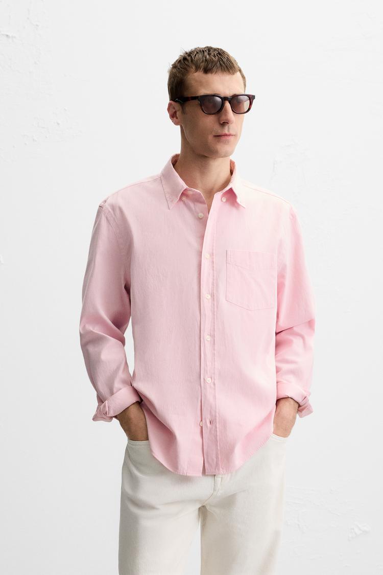 Pink zara. shirt long sleeve