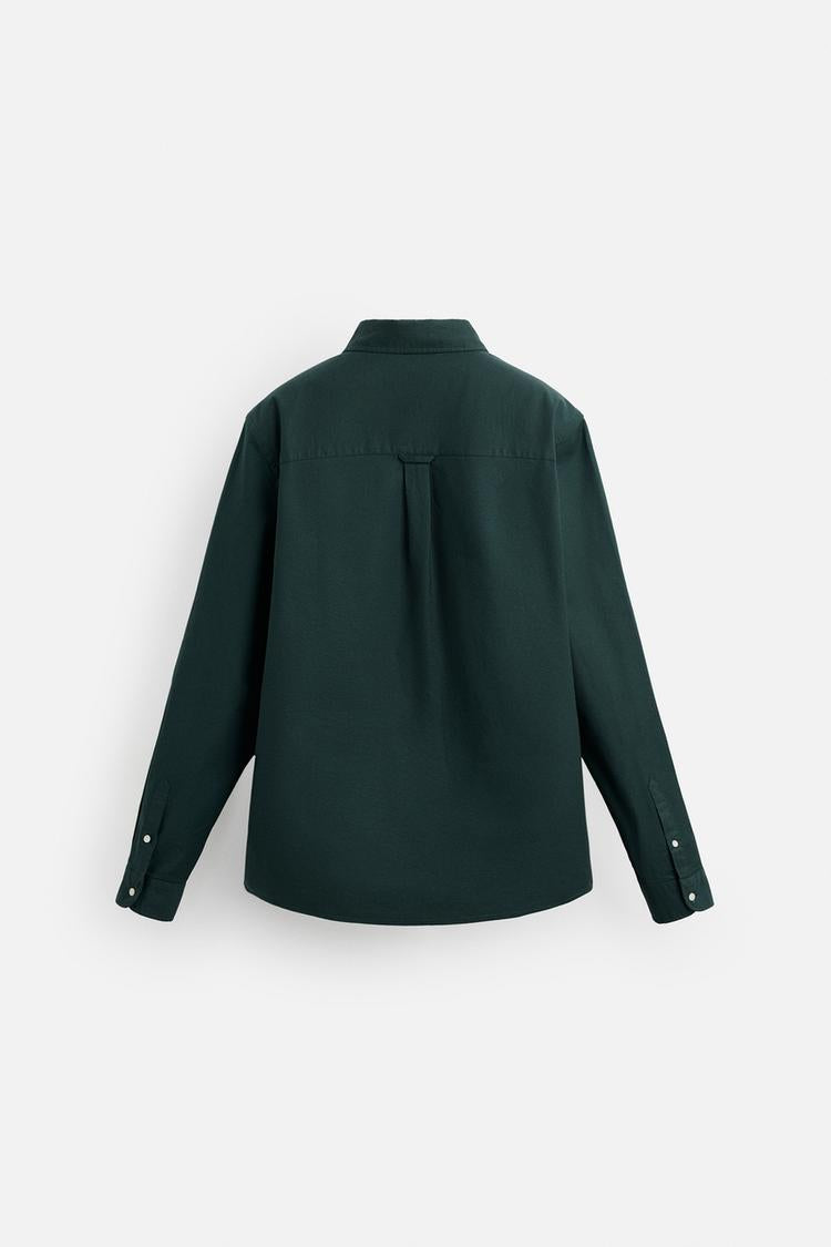 Green zara. shirt long sleeve
