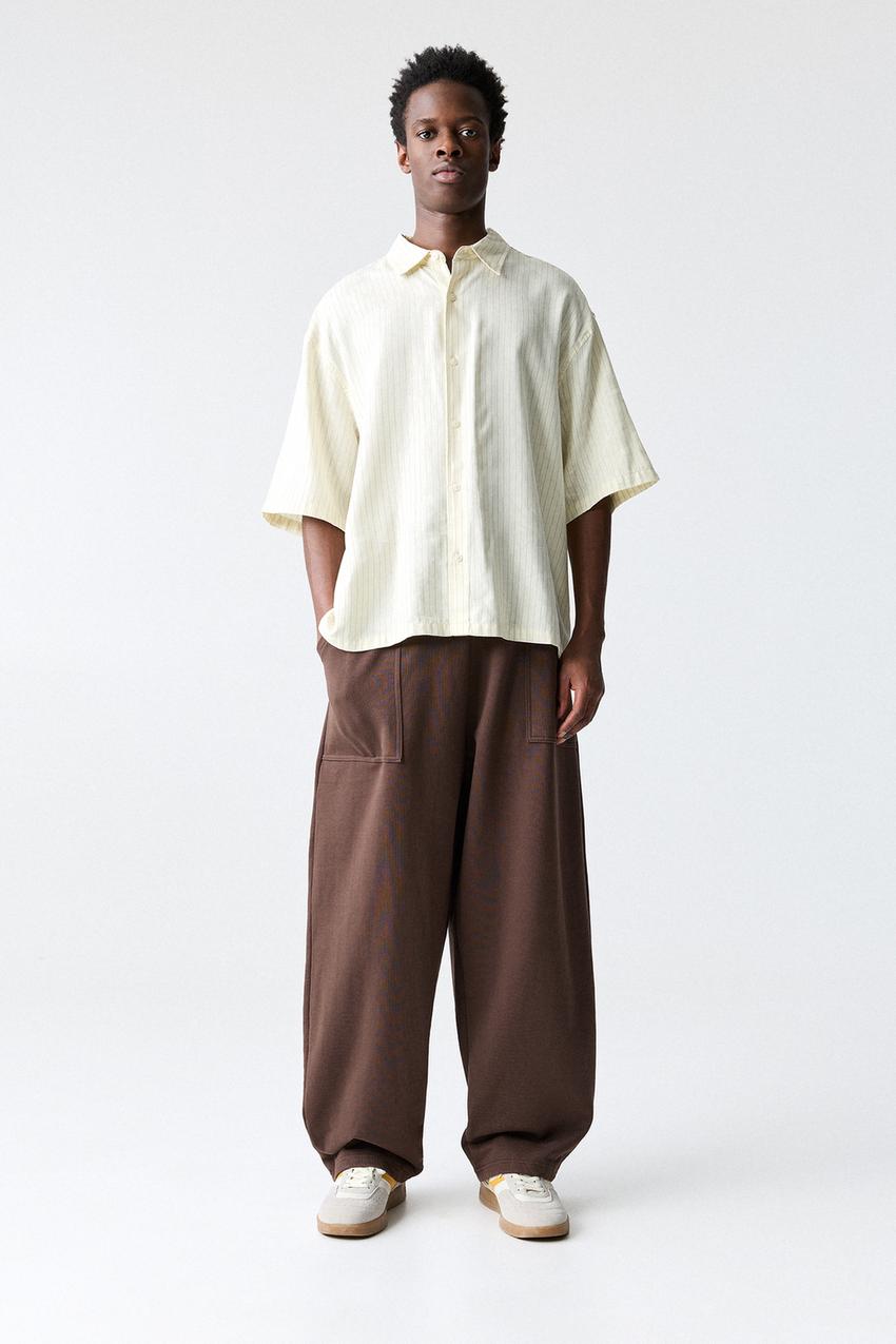 Wide-leg tracksuit trousers