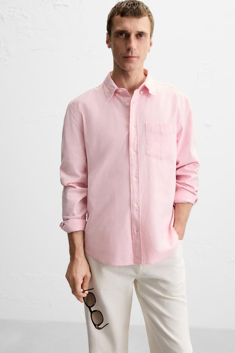 Pink zara. shirt long sleeve