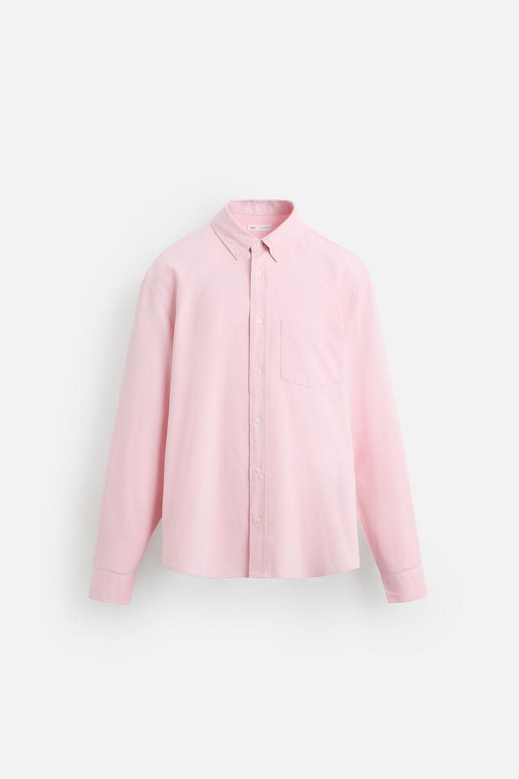 Pink zara. shirt long sleeve